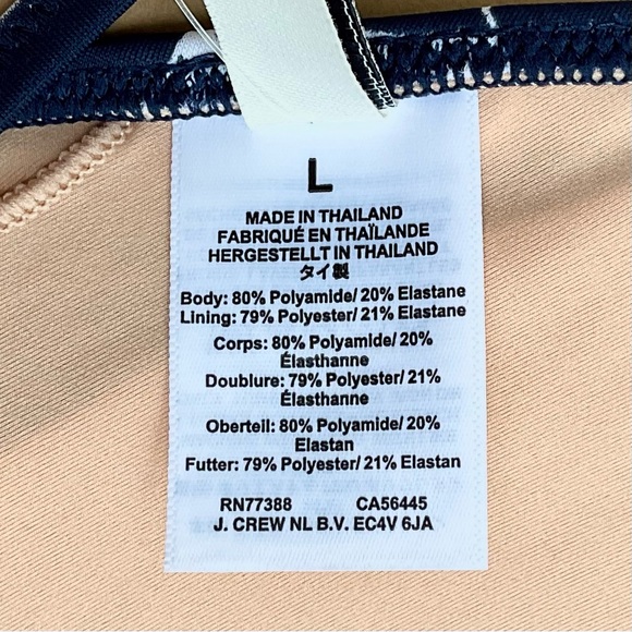 J. Crew & Shoshanna ❉ Nautical Navy Bikini Top & High Waist Bottoms 2pc Swimsuit - Picture 8 of 13